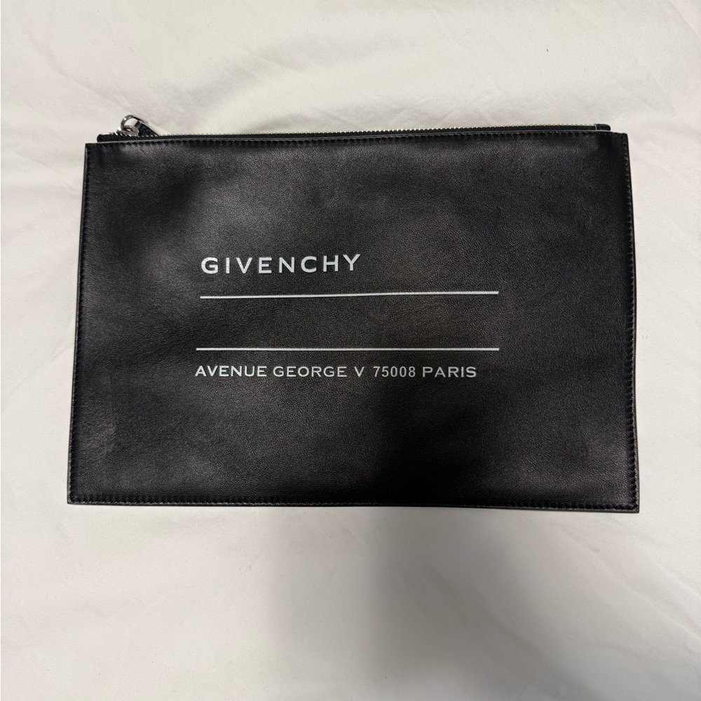 Black givenchy clutch